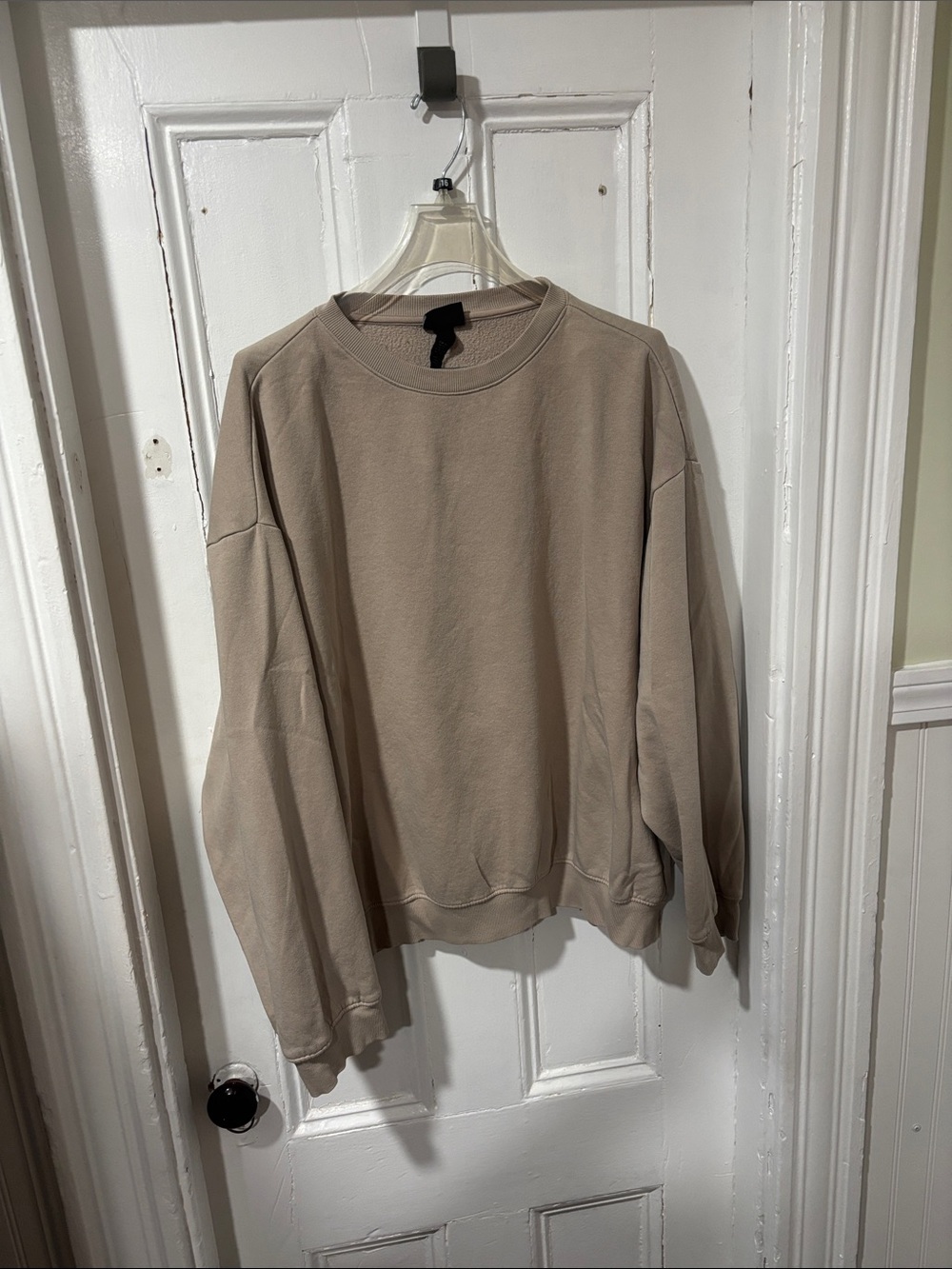 H&M Men's Crewneck Sweater - Taupe Beige